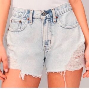 Abercrombie & Fitch Light Blue Jean Shorts